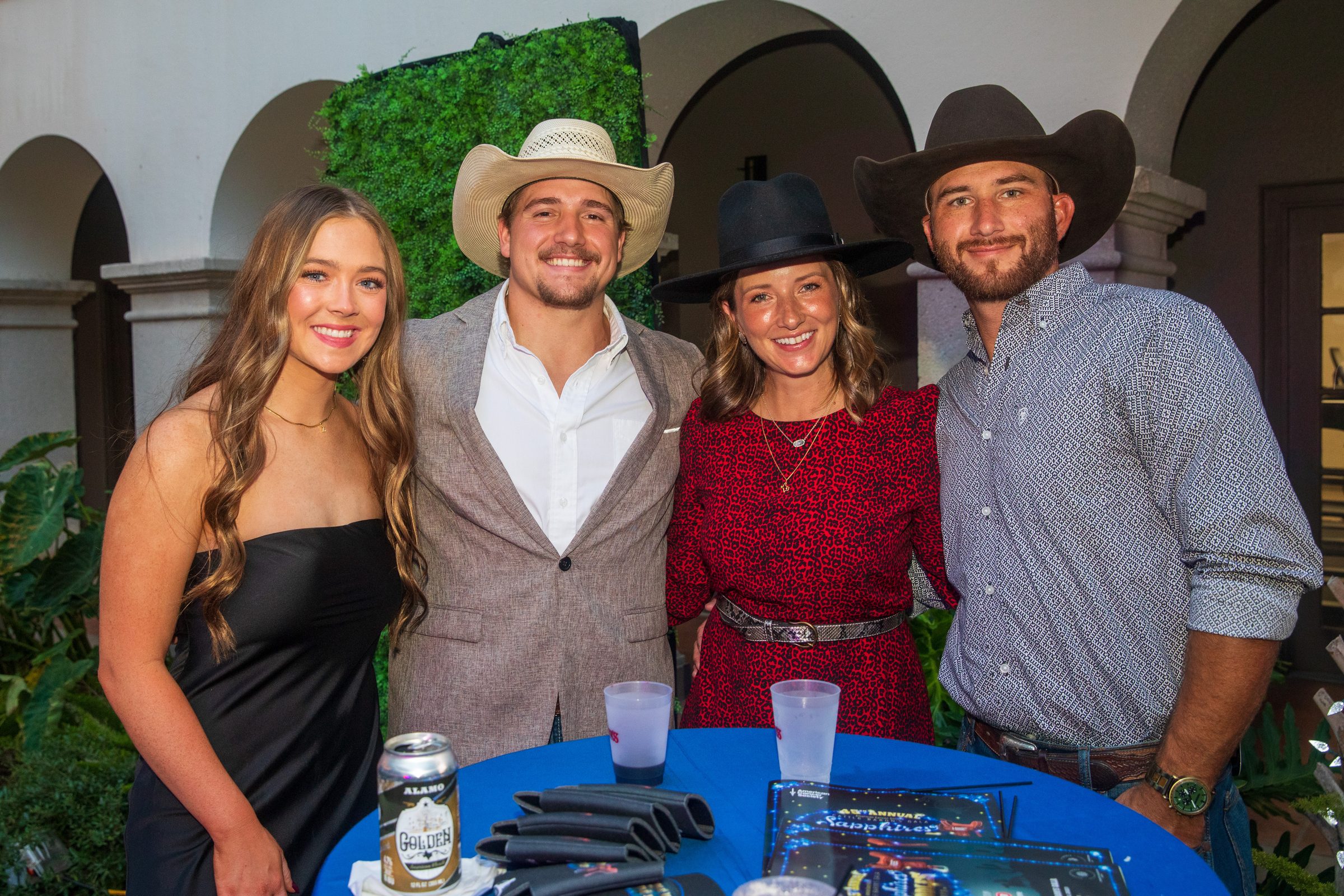 Guests in western attire at a San Antonio gala event